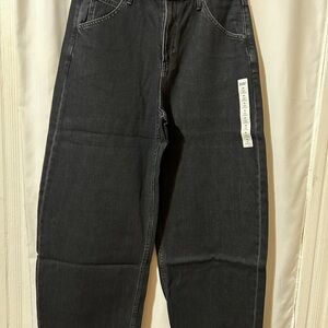 Uniqlo women’s black baggy curve  Jeans